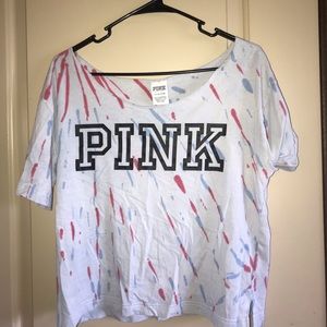 pink vs crop top